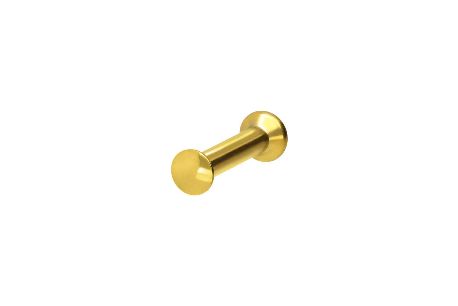 Titan Triple Piercing Mini Labret mit Innengewinde FLAT-DISC